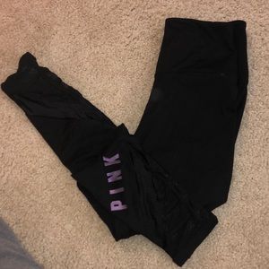 PINK high wastes ankle ultimate yoga pants!!
